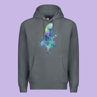 Watercolor Splatter Alice In Wonderland T Shirt Design Premium Hoodie Designed By Pixelwave