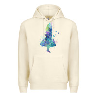 Sandshell watercolor splatter alice in wonderland t shirt design Premium Hoodie - PixelWave