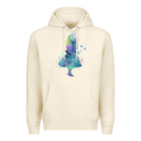 Tofu watercolor splatter alice in wonderland t shirt design Premium Hoodie - PixelWave