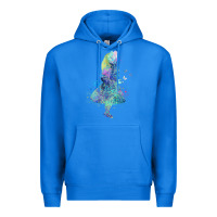 True Royal watercolor splatter alice in wonderland t shirt design Premium Hoodie - PixelWave