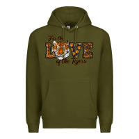 Army Green love of the tigers Premium Hoodie - RanaPortraitStore