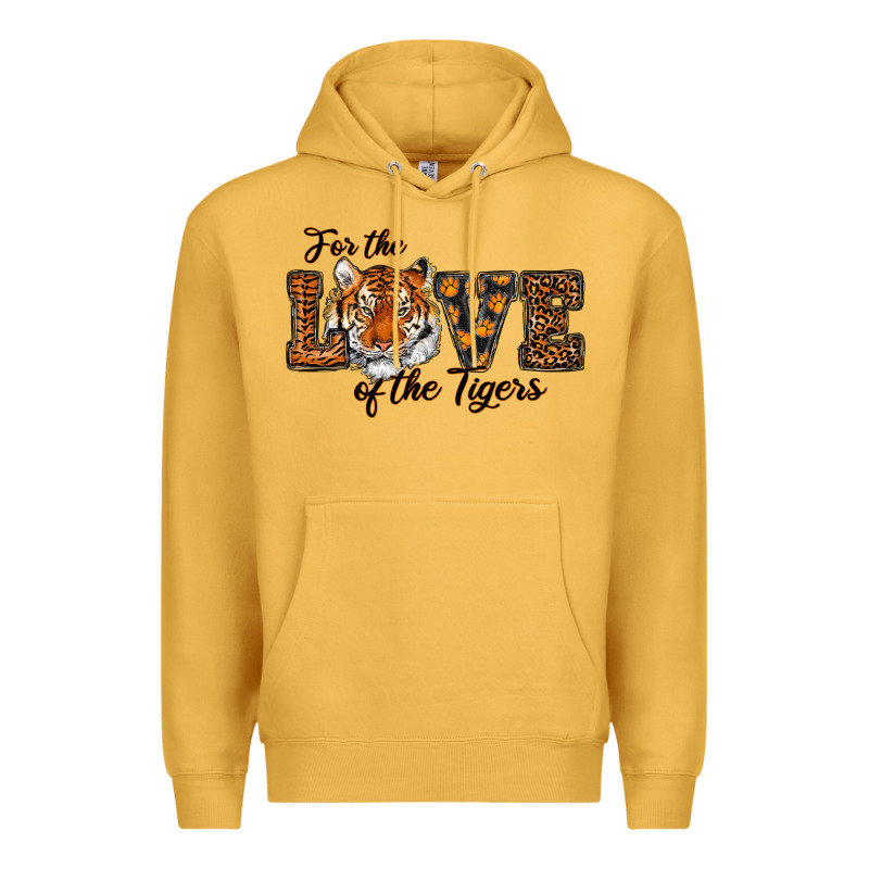 Love Of The Tigers Premium Hoodie by RanaPortraitStore | Teevron