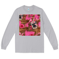 Moon Dust easter heifer with bunny ears seamless pattern Long Sleeve Tee - Artiststas