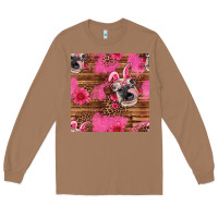 Toasted Coconut easter heifer with bunny ears seamless pattern Long Sleeve Tee - Artiststas