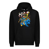Black group pic x men Premium Hoodie - PixelWave
