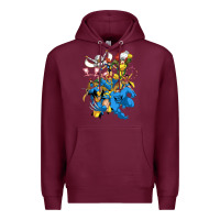 Burgundy group pic x men Premium Hoodie - PixelWave