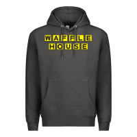 Charcoal Heather waffle hause Premium Hoodie - PixelWave