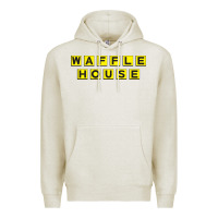 Oatmeal Heather waffle hause Premium Hoodie - PixelWave