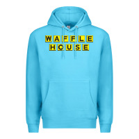 Ocean Blue waffle hause Premium Hoodie - PixelWave