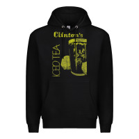 Black Clintons Iced Tea Premium Hoodie - PixelWave