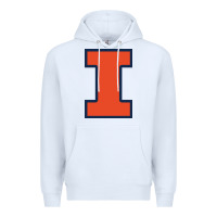 White illinois fighting illini Premium Hoodie - PixelWave