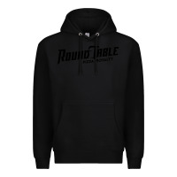 Black resto, round table pizza new Premium Hoodie - PixelWave