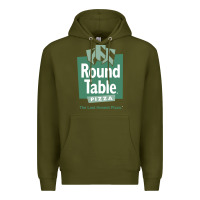 Army Green round table pizza Premium Hoodie - PixelWave