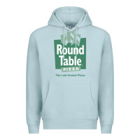 Blue Mist round table pizza Premium Hoodie - PixelWave