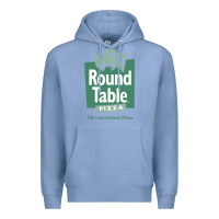 Colony Blue round table pizza Premium Hoodie - PixelWave