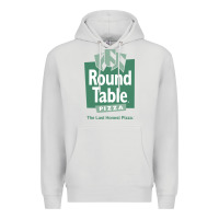 Dove Grey round table pizza Premium Hoodie - PixelWave