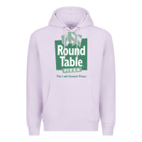 Lilac round table pizza Premium Hoodie - PixelWave