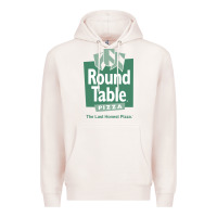 Pale Pink round table pizza Premium Hoodie - PixelWave