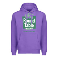 Purple round table pizza Premium Hoodie - PixelWave
