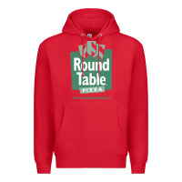Red round table pizza Premium Hoodie - PixelWave
