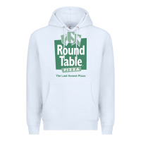 White round table pizza Premium Hoodie - PixelWave