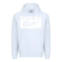 White onitsuka tiger Premium Hoodie - PixelWave