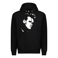 Black morrissey the smiths Premium Hoodie - PixelWave