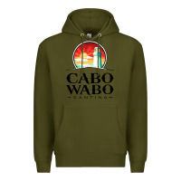 Army Green cabo wabo Premium Hoodie - PixelWave