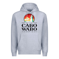 Heather Grey cabo wabo Premium Hoodie - PixelWave