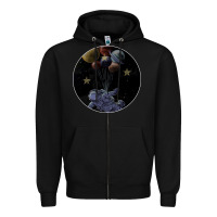 Black Space Travel Zipper Hoodie - Bettercallsaul