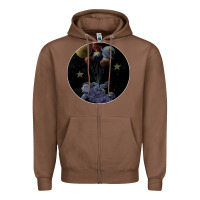 Chestnut Space Travel Zipper Hoodie - Bettercallsaul