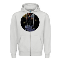 Dove Grey Space Travel Zipper Hoodie - Bettercallsaul
