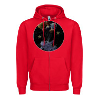 Red Space Travel Zipper Hoodie - Bettercallsaul