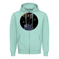 Seafoam Space Travel Zipper Hoodie - Bettercallsaul