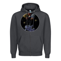 Smoke Space Travel Zipper Hoodie - Bettercallsaul