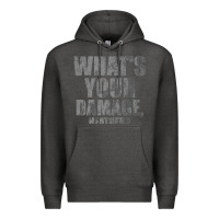 Charcoal Heather what's your damage, heather   heathers Premium Hoodie - PixelWave