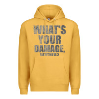 Mustard what's your damage, heather   heathers Premium Hoodie - PixelWave