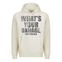 Oatmeal Heather what's your damage, heather   heathers Premium Hoodie - PixelWave