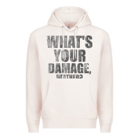Pale Pink what's your damage, heather   heathers Premium Hoodie - PixelWave