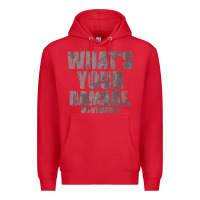 Red what's your damage, heather   heathers Premium Hoodie - PixelWave