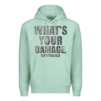 Seafoam what's your damage, heather   heathers Premium Hoodie - PixelWave