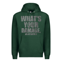 Sports Green what's your damage, heather   heathers Premium Hoodie - PixelWave