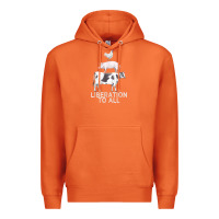 Carrot liberation to all vegan vegetarian food animal love Premium Hoodie - PixelWave