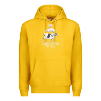 Lemon liberation to all vegan vegetarian food animal love Premium Hoodie - PixelWave