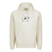 Oatmeal Heather liberation to all vegan vegetarian food animal love Premium Hoodie - PixelWave