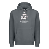 Rock liberation to all vegan vegetarian food animal love Premium Hoodie - PixelWave