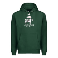 Liberation To All Vegan Vegetarian Food Animal Love Premium Hoodie | Teevron