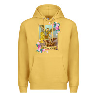 Antique Gold St Michael the Archangel - Protector Catholic Church Angel Premium Hoodie - PixelWave