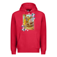 Cardinal St Michael the Archangel - Protector Catholic Church Angel Premium Hoodie - PixelWave