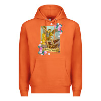 Carrot St Michael the Archangel - Protector Catholic Church Angel Premium Hoodie - PixelWave